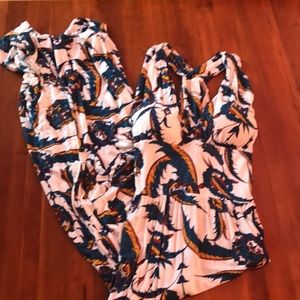 H&M cotton knit maxi dress